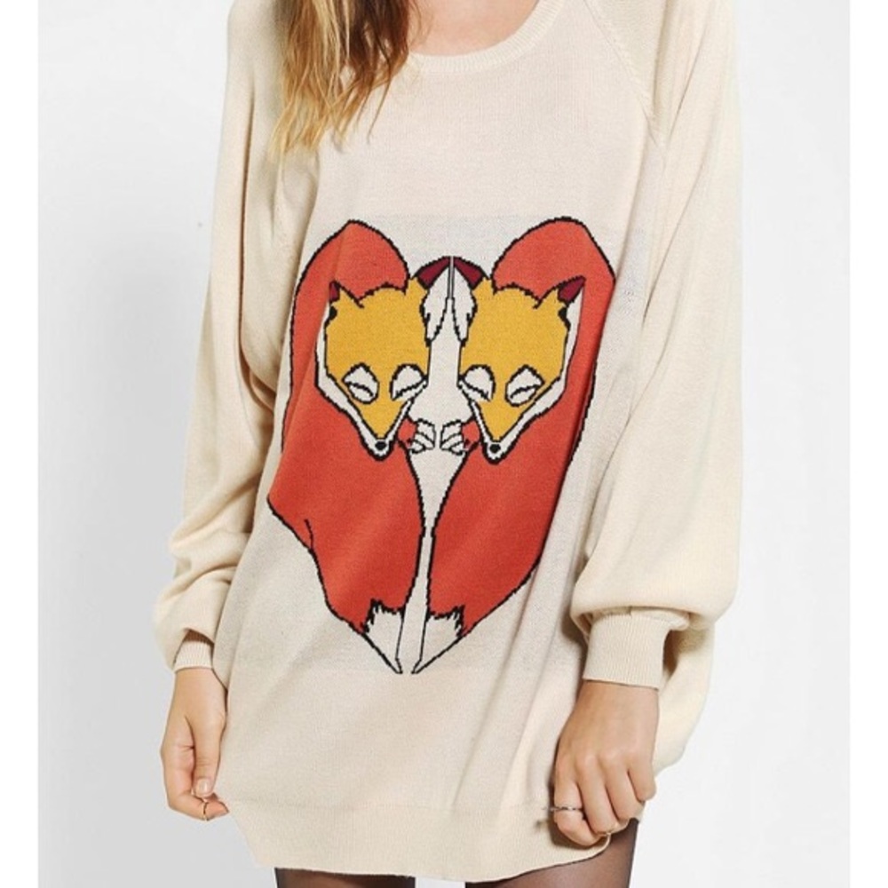 Cooperative Heart Fox Sweater